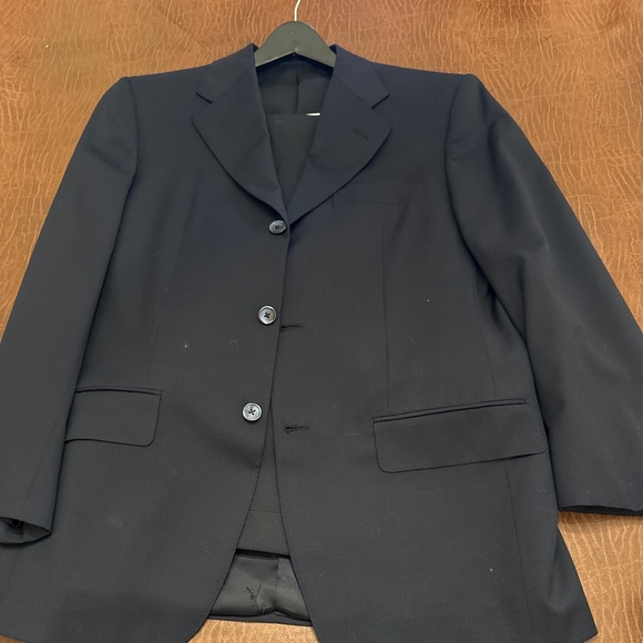 Men’s custom Bijan Navy suit - Picture 1 of 3